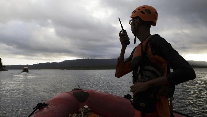 Rescuers are still searching for more victims of a sunken ferry in the waters off Jembrana, Bali. (AP PHOTO)