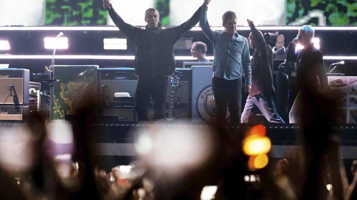 Oasis are back: Lennon Gallagher cheers on Liam and Noel's first tour together in 16 years