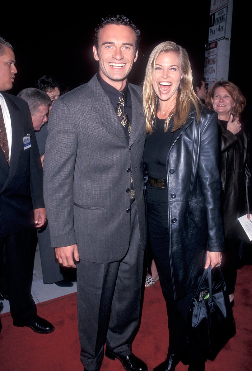Julian with ex-wife Brooke Burns, with whom he shares Madison.
