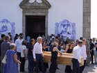 The coffins of Diogo Jota and his brother Andre Silva are carried out at their funeral in Portugal. (AP PHOTO)