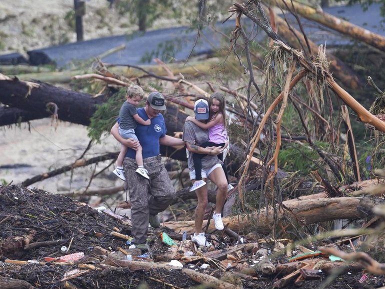 Rescuers are searching for people still missing after a wall of water rushed down a river in Texas.