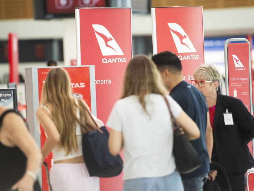 The Qantas breach, detected on June 30, originated from a third-party customer servicing platform used by one of the airline’s contact centres. Picture: NewsWire / Jeremy Piper