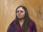 Court sketch of accused mushroom cook killer Erin Patterson in the Supreme Court, Latrobe Valley