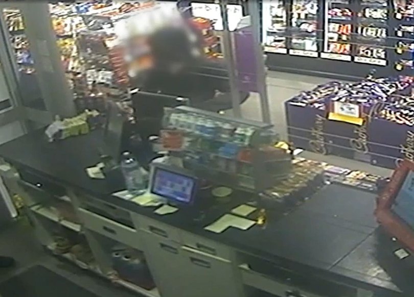 The man, covered in dirt, stumbled into a service station in Jimboomba.