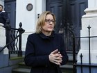 Victorian Premier Jacinta Allan visits the East Melbourne synagogue which was fire bombed. 