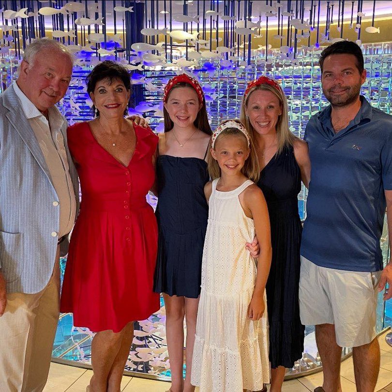 The Harber family. From left: Mike, Charlene, Blair, Brooke, Annie and RJ.