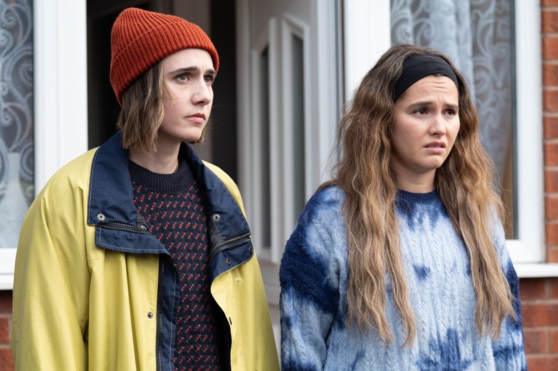 Kat Sadler and her real-life and onscreen sister Lizzie Davidson.