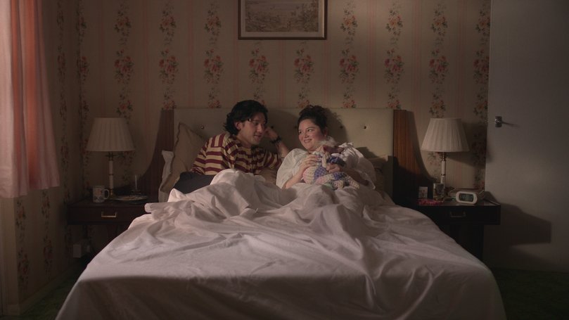 Will Sharpe and Megan Stalter in Too Much.