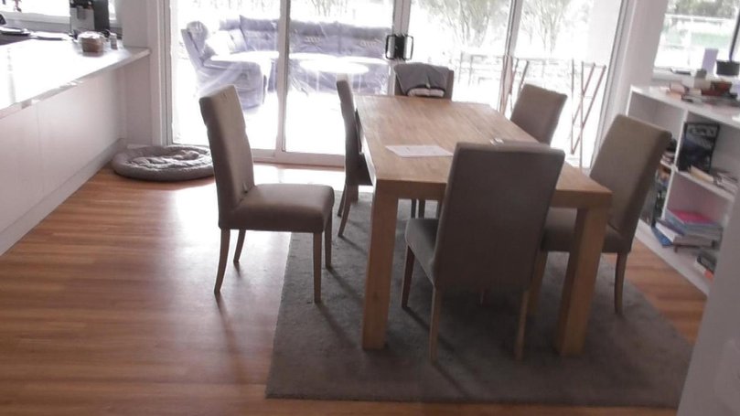 The table where the lunch occurred at Erin Patterson’s home. Picture: Supplied by the Court