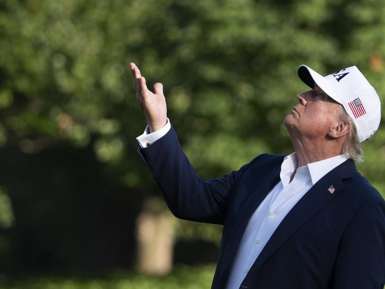 President Donald Trump has whacked South Korea and Japan with 25 per cent tariffs. (AP PHOTO)