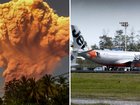 Flights have been grounded after a volcano eruption played havoc with passengers’ holiday plans.
