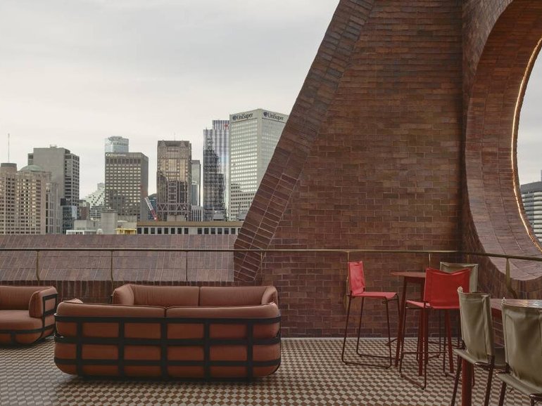 The Kennedy Nolan designed hotel Melbourne Place. Pic: Open House Melbourne.