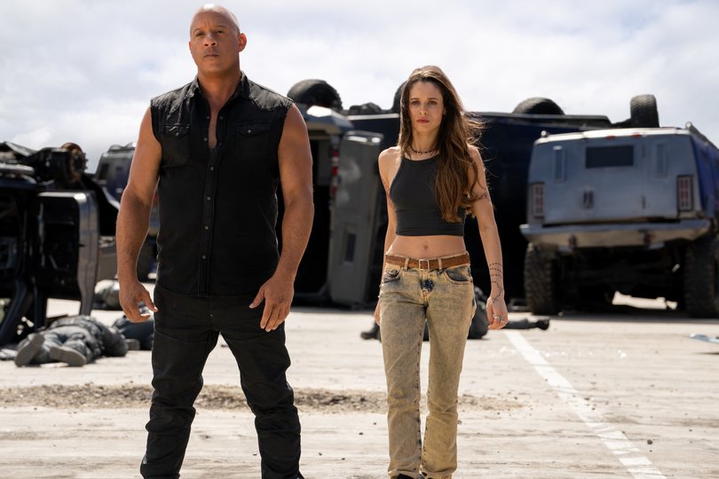 Vin Diesel and Daniela Melchoir in Fast X.