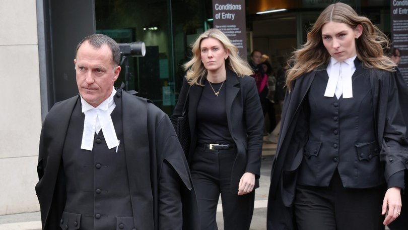 Patterson’s defence team included barrister Colin Mandy (left) and barrister Sophie Stafford (right). Picture: NewsWire / David Crosling