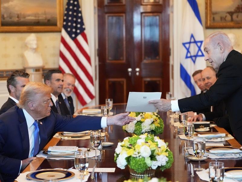 Israeli Prime Minister Benjamin Netanyahu has nominated US President Donald Trump for the Nobel Peace Prize. (AP PHOTO)