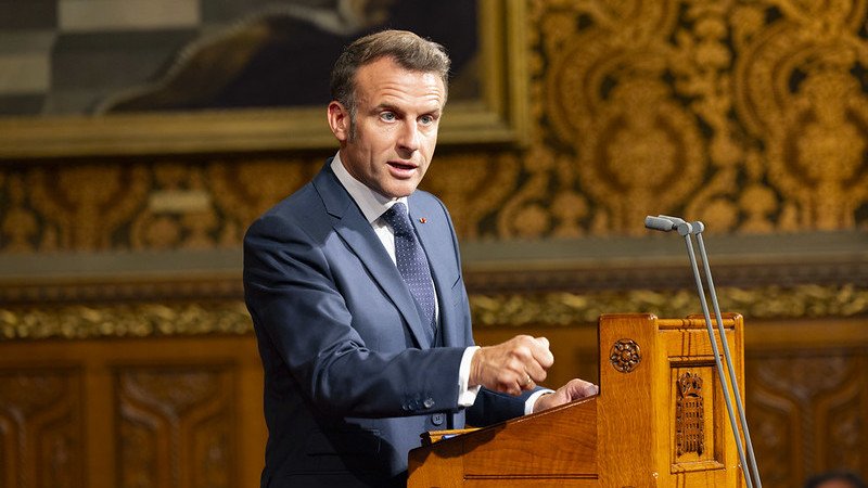 The President of the French Republic, Emmanuel Macron addressed members of both Houses during an official state visit to UK Parliament, on Tuesday 8 July.