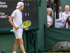 Cruz Hewitt lost his temper at Wimbledon. 