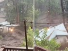 Ruidoso Flooding: House swept away.