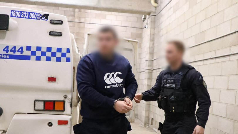 A Rebels bike was arrested at his Rosemeadows home. Picture: NewsWire Handout