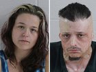 Three people are facing long prison terms after a 6yo boy was restrained with handcuffs and attacked by a pitbull. Pictured: Angelina Williams, Robert Michalski Jr and Taylor Marvin-Brown.
