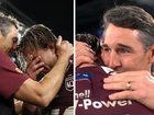 Cameron Munster and Billy Slater shed tears after the emotional victory. 