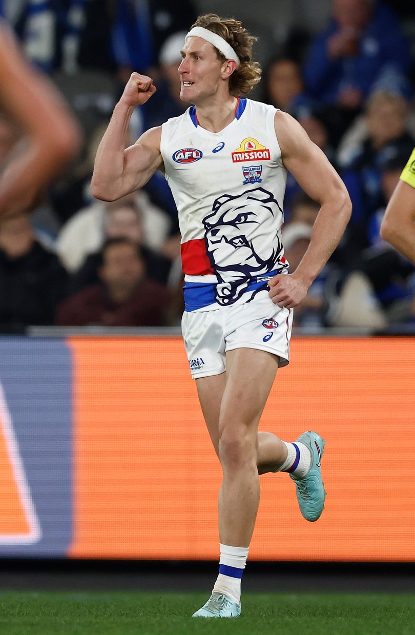 Aaron Naughton of the Bulldogs has shown a return to form.
