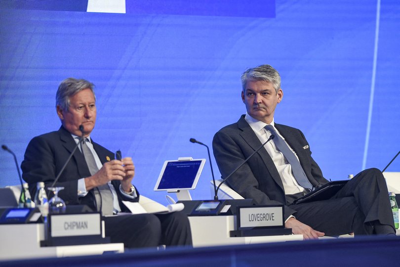 Sir Stephen Lovegrove , right, is the UK’s special envoy for AUKUS.