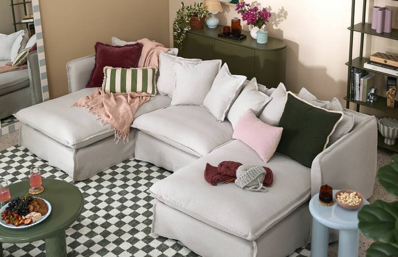 Mix & Max is an interior design response to high fashion's maximalism trend. Pic: Temple & Webster.