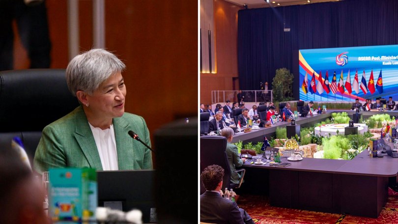Penny Wong distances Australia from US tariffs, pledges long-term support for Southeast Asia.