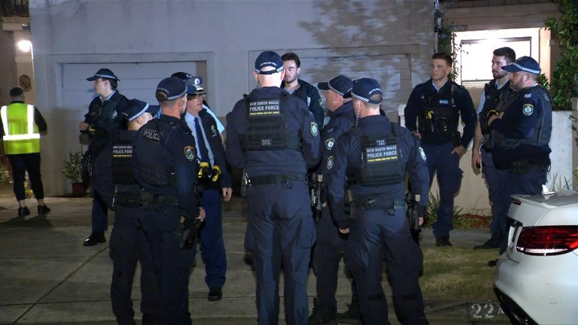 Police attended the crime scene in Sydney.