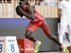 Gout Gout blasts off for his victory in the U23 200m at the Diamond League meet in Monaco. (EPA PHOTO)