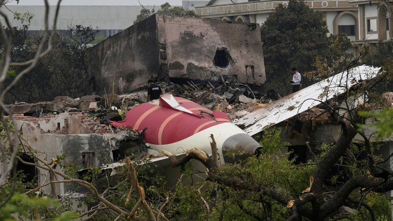 Parts of an Air India plane that crashed on June 13.