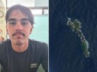 Missing surfer found marooned on remote island.