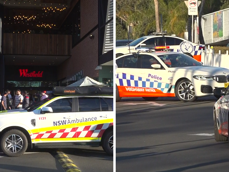 A man has been shot in a shopping centre.