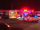 An 18-year-old pedestrian has died at an intersection after being hit by a ute allegedly driven by a man who had run a red light in Sydney’s southwest.