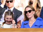 Princess Charlotte and mum Kate watch the men’s final at Wimbledon.