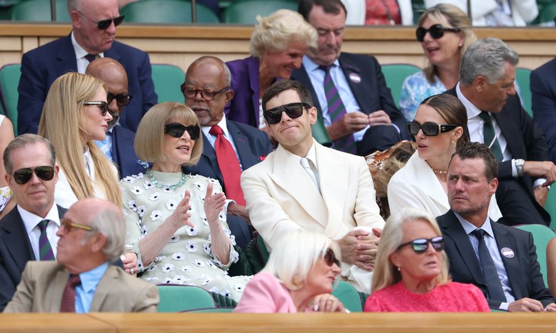 Nicole Kidman, Anna Wintour, James Righton and Keira Knightley in in the Royal Box.