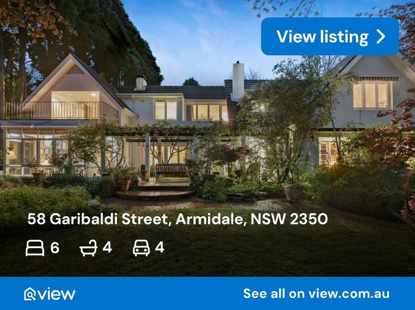 An impressive home and gardens in Armidale. Pic: Supplid