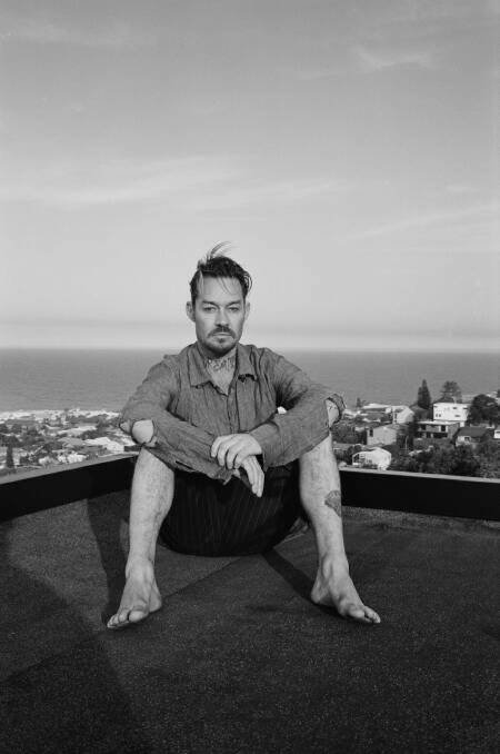 Daniel Johns at his home in Merewether. Picture Luke Eblen
