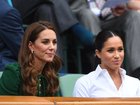 Duchess of Cambridge and Duchess of Sussex at Wimbledon in 2019