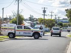Police arrive at a crime scene on Campion Avenue in Balcatta on Monday afternoon.