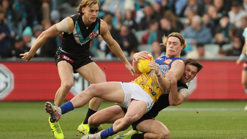 Harley Reid gave away six free against Port.