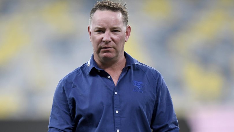 Adam O'Brien has guided the Knights to the finals four times in the past five seasons, but there is immense pressure on his job. NRL Images