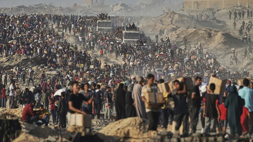 The United Nations says more than 800 people have been killed trying to access aid in Gaza. (AP PHOTO)
