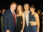 Donald Trump and his then-girlfriend Melania, Jeffrey Epstein and Ghislaine Maxwell pose together at the Mar-a-Lago club in 2000. 