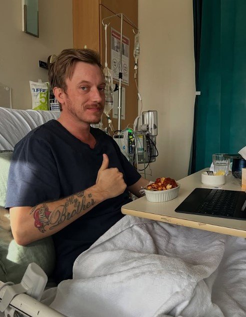 John Farnham’s son James has gone public after his health battle after a successful colostomy.