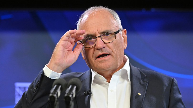 Ken Henry speaks at the National Press Club in Canberra on Wednesday.
