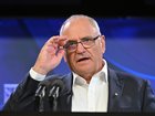  Ken Henry speaks at the National Press Club in Canberra on Wednesday.
