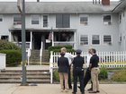 The fire-damaged Gabriel House, an assisted living facility, in Fall River, Mass., on Monday, July 14, 2025. Nine people were killed and one person was in critical condition after a large fire broke out at the assisted living facility on Sunday night, officials said. (Philip Keith/The New York Times)