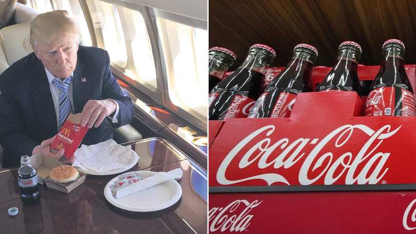 US President Donald Trump says Coca-Cola has agreed to use cane sugar in its beverages in the US, after his discussions with the company.